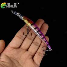 HENGJIA Deep Diving Minnow Lure 12.5cm 11g Slow Sinking Hard Bait Long Distance Casting Fishing Lure Set Suitable For Trout, Pike, Sea Bass Freshwater And Saltwater - Multicolor - View 23