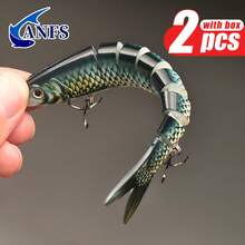 ANFS 2pcs Fishing Lures Mixed Design - Realistic Artificial Lures Swimming Lures For Freshwater And Saltwater Fishing - Multicolor - View 9