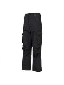 Adidas Originals Men's Track Pants M, 2026 Summer New Multi-Pocket Straight Leg Casual Cargo Long Pants KR5043 - Carbon Black - View 1