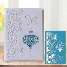 1pc Christmas Snowflake Metal Cutting Stencil, Suitable For Handmade Crafts, Scrapbooking Embossing Template, Stencil Mold, Applicable For Greeting Card Making And DIY Handicrafts - Christmas - View 7