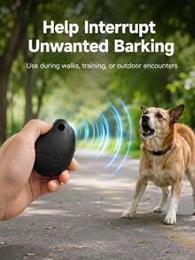 Portable Ultrasonic Dog Repellent Device, Electronic Dog Bark Control Tool With Smart Frequency Adjustment, Mini Pocket Size Design, Rechargeable USB-C Battery & LED Light For Walks, Parks And Travel - Multicolor - View 9