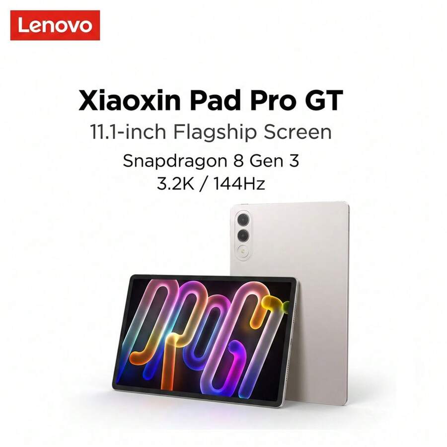 Lenovo Xiaoxin Pad Pro GT 11.1 Inci Layar 3.2K Prosesor Snapdragon 8 Gen3 Refresh Rate 144Hz Baterai 8860mAh Pengisian Cepat 68W Empat Speaker Tablet AI Cocok Untuk Pelajar, Belajar, Kerja Kantor, Bermain Game - MultiWarna - View 1