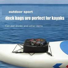 SUP Insulated Bag Multifunctional Mesh Bag Deck Bag Paddleboard Surfboard Portable Insulated Bag Black Paddleboard Bag - Deck Bag 03 - View 5