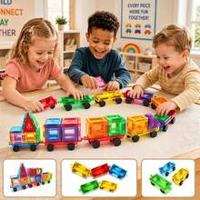Mini Transparent Wheels - STEM Building Accessories, Magnetic Block Replacement Parts, Ideal Supplement For Car Models, Creative Educational Toy Components For Children, Random Colors (Suitable For Ages 3+) - Multicolor - View 3