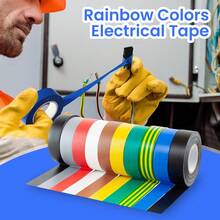 1 pieza Juego de cinta eléctrica multicolor de 10M autoadhesiva para oficina, manualidades y gestión de cables - Unitalla - Ver 2