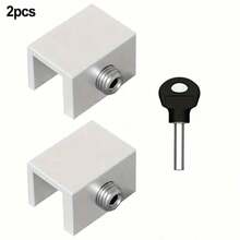 Upgraded Sliding Window Lock With Key, Adjustable Window Stop, Heavy-Duty Aluminum Alloy Sliding Door Safety Frame Stop, Suitable For Home, Office, Child And Pet Safety. - A - View 9