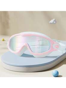 Adult Swimming Goggles, Large Frame Anti-Fog Design With Goggle Storage Case, Integrated Earplugs, Wide-Angle Design, Suitable For Swimming Pool Training And Water Sports, School Goggles, Holiday And Back-To-School Season Gift - Pink - View 13