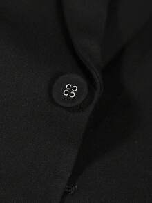 Men's Premium British Style Dandy Suit With Detachable Lapel, 2 In 1 Blazer - Black - View 4