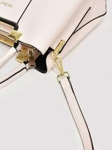 Dedoo Fashionable Luxury Multi-Functional Large Capacity Handbag & Crossbody Bag - Beige - View 8