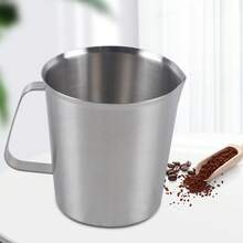 1000 Ml 304 Stainless Steel Measuring Cup, Metal Measuring Jug With Scale, Heat-Resistant Liquid Measuring Container For Baking, Cooking, Barista - Silver - View 5