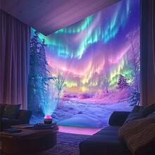 Starry Night Light Projector With Remote Control - Adjustable LED Desk Lamp, Aurora Effect, Starry Vortex Effect, Water Ripple Effect, USB Powered, Polished Plastic Surface, Perfect For Bedroom And Living Room Decor, Living Room Lighting | Sky Theme Decor | USB Powered Lamp, Bedroom Lighting - Multi-color light - View 4
