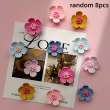 Beautiful Flower Shaped Refrigerator Magnet Set, White Fridge Magnets, Kitchen, Cabinet And Dishwasher Decorative Stickers - Perfect Friendship And Confession Gift And Various Holiday Options - one-size - View 15