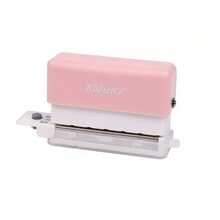 1pc/ A5/B5/A4 Size Hole Puncher For Paper, Capable Of Punching Six Holes At A Time. Note Hole Puncher, Featuring Five Different Color Binding Supplies. - Multi-color - View 12