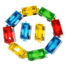 Magnetic Car Set - 8/4/2Pcs Magnetic Car Base, Suitable For Magnetic Toy STEM Building Block Toy Accessories, Compatible With Magnetic Blocks, Durable Wheels, Creative Game Suitable For Boys And Girls 3+ Educational Toy (Random Color) - Multicolor - View 9