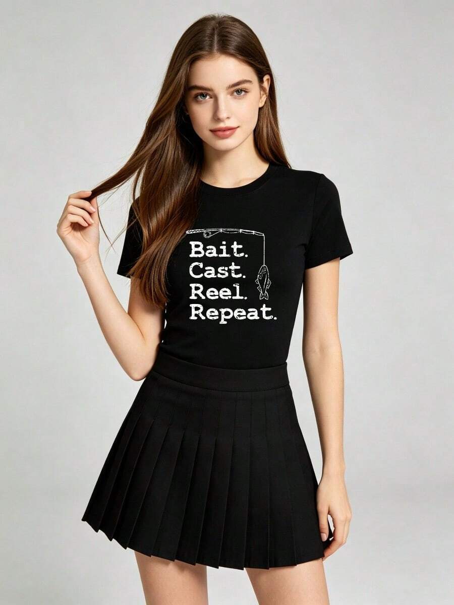 Women T-Shirts - 黑色 - 查看 1