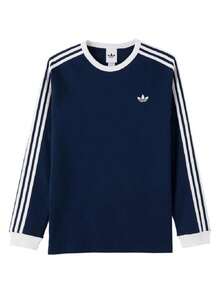 Adidas Originals Men's Sports T-Shirt & Tank Top 3S LS TEE Navy Blue Contrast Color Long Sleeve Sports Top KT5066 - Deep Indigo - View 6