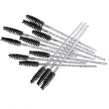 10pcs Mascara Wands, Eyelash Brushes For Eyelash Extension Mascara, Eyebrow Brushes Crystal Applicators Beauty Tools - Black - View 3