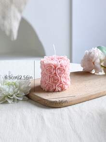 Ins Style Pink Rose Scented Handmade Candle, Romantic Vintage Design Smokeless Soy Wax, Suitable For Atmosphere Photography Props, Christmas Gift, Date Dinner, Home Tabletop Decor, Opening Ceremony Favor - Pink Series - View 18