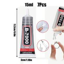B-7000 無色透明工業級水晶鑽膠，110ml/50ml/25ml/15ml，適用於布料、手機、珠寶、水晶寶石、木材、玻璃 - B-7000 - 查看 16