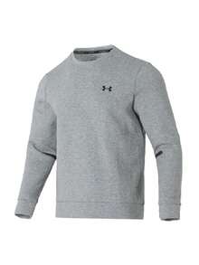 Under Armour Men's Simple Crew Neck Comfortable Sweatshirt Casual Top Daily Outdoor Grey Sportswear 1381688-011 - Grey - View 7