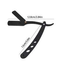 Foldable Razor Old-Fashioned Razor Manual Shaver For Men And Women Shaving Face Scraper Barber Shaving Artifact Beard Blade 1 Handle+20 Blades - Multicolor - View 3