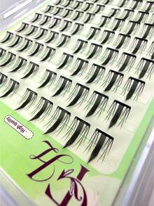 100pcs CC Curl Doll Eye Natural-Looking Fake Eyelashes, Lightweight And Comfortable, Suitable For Daily Wear, Reusable, Easy To Apply In 3 Seconds, Self-Adhesive Glue Eliminates The Need For Fake Lashes – Fast And Secure Bonding In 3 Seconds, D - View 4