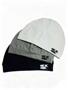 Nylon Stretch Sports Cap Quick-Drying Breathable Outdoor Cycling Cap Hip-Hop Embroidered Skull Cap Unisex Fashion Casual Versatile Beanie - Multicolor - View 2