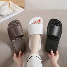 1 Pair Travel Foldable Portable Slippers EVA Non-Slip Washable Shower Slides For Business Trip, Travel, Airplane, Hotel - Multicolor - View 7