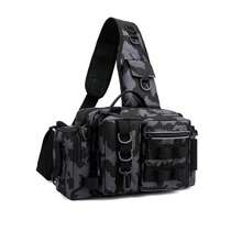 2026 New Sports One Shoulder Crossbody Bag, Large Capacity Camouflage Fishing Rod Tackle Bag With Bait Box - Multicolor - View 6