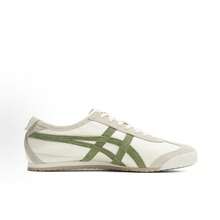 Asics Authentic Onitsuka Tiger Mexico 66 Leather Sneakers - White/Blue/Red Classic Low-Top | Premium Japanese Heritage Footwear | Slim-Profile Lightweight Trainers - 米綠色 - 查看 2