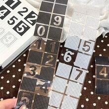 Koreanischer Stil Polka Dot Nummer Etiketten Aufkleber Rolle, Hochästhetischer INS Stil Memo Aufkleber, Sammelalbum DIY Dekorationsmaterial Aufkleber - Punktierte Zahlenaufkleber - Übersicht 3