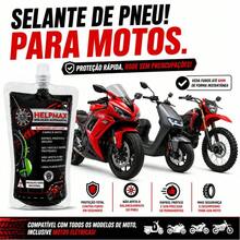 Vacinas Selante Original Para Pneu De Moto  Anti Furo 500ml - Help Max - Tamanho Único - Visão 2