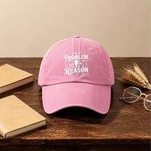 1pc Gothic-Style Casual Washed Men Hat,Letters Printing, Unisex Fashion, Provides Shade & Sun Protection, Perfect For Outdoor Activities. - Multicolor - View 3
