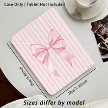 Casing Pelindung Tablet dengan Efek Lukisan Pita Merah Muda, Garis-garis, dan Pola Lainnya, Dilengkapi Stand, Cocok untuk Honor 8/9/10/X8/X8A/X9/X8Pro/X9Pro dan Model Lainnya/ MatePad SE 11 Inci/MatePad 11 Inci/11,5 Inci, MatePad Pro, Apple Generasi ke-10/11 2025 (A16), Galaxy Tab A7/A9 dan Model Populer Lainnya - Gaya 47 - View 3