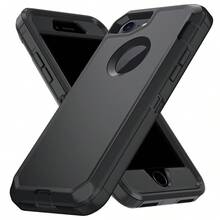 Casing Ponsel Pelindung Tugas Berat 3-in-1 [Tahan Guncangan][Tahan Jatuh][Anti Selip] Casing Ponsel Pelindung Multi-Lapisan Memberikan Perlindungan Kuat untuk Perangkat Seluler Anda - Hitam - View 23