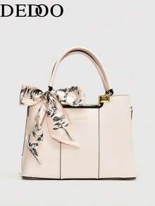 Dedoo Fashionable Luxury Multi-Functional Large Capacity Handbag & Crossbody Bag - Beige - View 9