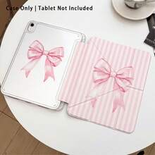 Casing Pelindung Tablet dengan Efek Lukisan Pita Merah Muda, Garis-garis, dan Pola Lainnya, Dilengkapi Stand, Cocok untuk Honor 8/9/10/X8/X8A/X9/X8Pro/X9Pro dan Model Lainnya/ MatePad SE 11 Inci/MatePad 11 Inci/11,5 Inci, MatePad Pro, Apple Generasi ke-10/11 2025 (A16), Galaxy Tab A7/A9 dan Model Populer Lainnya - Gaya 47 - View 2