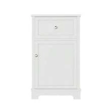 51*46*87cm MDF Vanity Unit, Fully Lacquered, With Pull-Out Drawer And Adjustable Shelves, Cabinet Doors, High Cabinet Feet, Integrated Washbasin, White - White - View 7