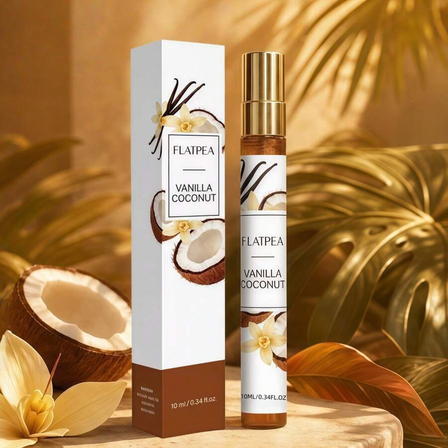 عطر نسائي 10 مل برائحة الفانيليا وجوز الهند الغورماند، عطر طويل الأمد للجسم والشعر، بخاخ كولونيا نسائي خالي من الكحول، حجم سفر محمول، مناسب للاستخدام اليومي والتنقل والرياضة والعطلات، هدية مثالية للنساء - رائحة جوز الهند والفانيليا - مشاهدة 1