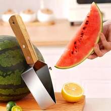 1pc Fruit Peeler Wooden Handle Suitable For Cutting Watermelon,Hami Melon,Apple,Honeydew Melon - Ginger - View 1