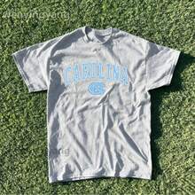 Summer New Printed Short Sleeve Tops, Vintage Gators Shirt, Carolina Team Shirt, Sports Teams Collection, Team Pattern Series Tops, Gift For Fans-L91 - 灰色3 - 查看 7