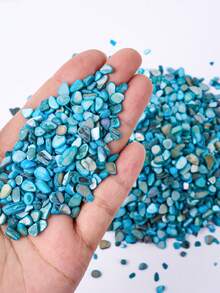 1 Bag/100g Decorative Colorful Shell Beads, Blue Shell Filling Material, Suitable For Silicone Mold Filling, DIY Crafts, Epoxy Resin Molds, Creative Keychains, Jewelry Making - Blue - View 4