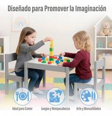 Kids Tables & Chairs - White - View 4