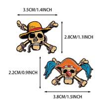 1件 Netflix 官方授權 One Piece 路飛角色可愛派對帽 動漫拋光琺瑯別針 金屬徽章 背包牛仔夾克裝飾 節日禮物 - 彩色 - 查看 2