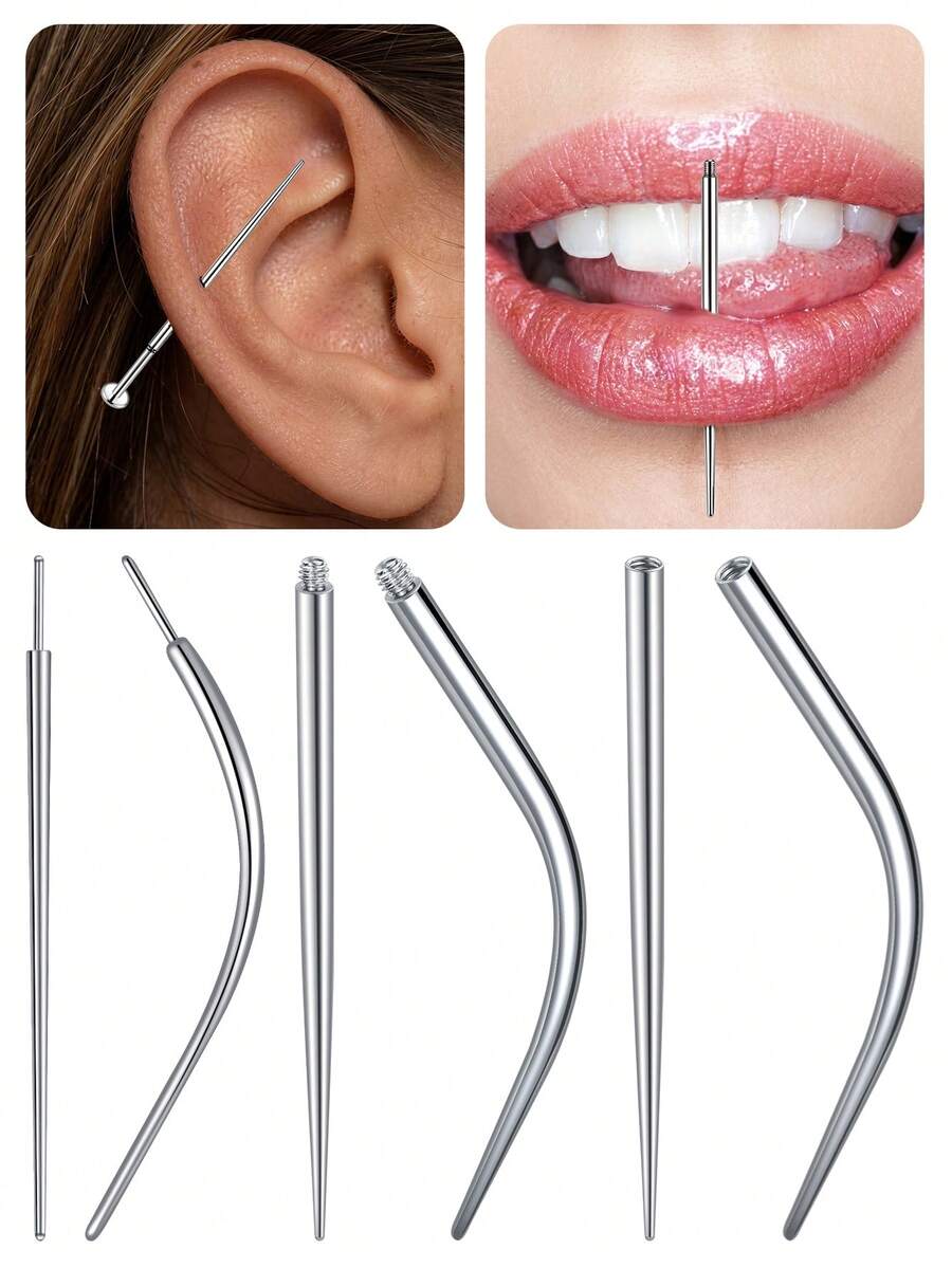 Piercing Tapered Dilator Insertion Tool With Threaded And Non-Threaded Insertion Needles 14G/16G/18G/20G Piercing Needle Auxiliary Tool Dilator Auxiliary Tool - Silver - View 1