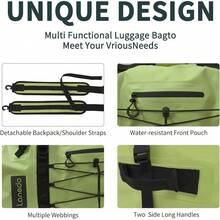 80L Dry Bag Large Waterproof Bag Roll-Top Heavy Duty Fishing Duffel Bag With Durable Straps & Handles For Kayaking Paddle Boarding Boating Fishing - Green - View 4