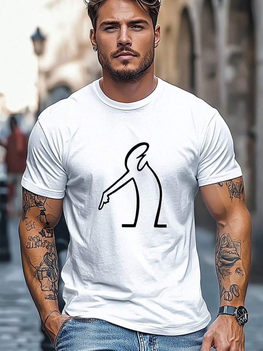 Men T-Shirts - White - View 1