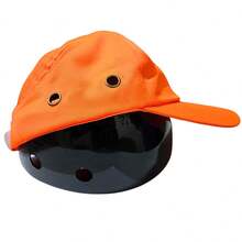Bone com Capacete de Seguranca EPI Kit 20 Uni Obra Casquete Trabalho Protecao Resistente Reparo - A - Visão 4