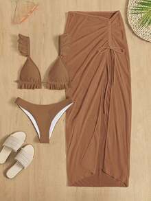 Women Bikini Sets - Wholegrain Coffee - View 5