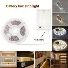 1 Roll LED Light Strip With Battery Box, Warm White/White LED Light Strip, Suitable For Under Bed, Under Cabinet, Kitchen, Bedroom, Christmas, Halloween, Holiday Party, Etc. (Batteries Not Included) - Multicolor - View 4